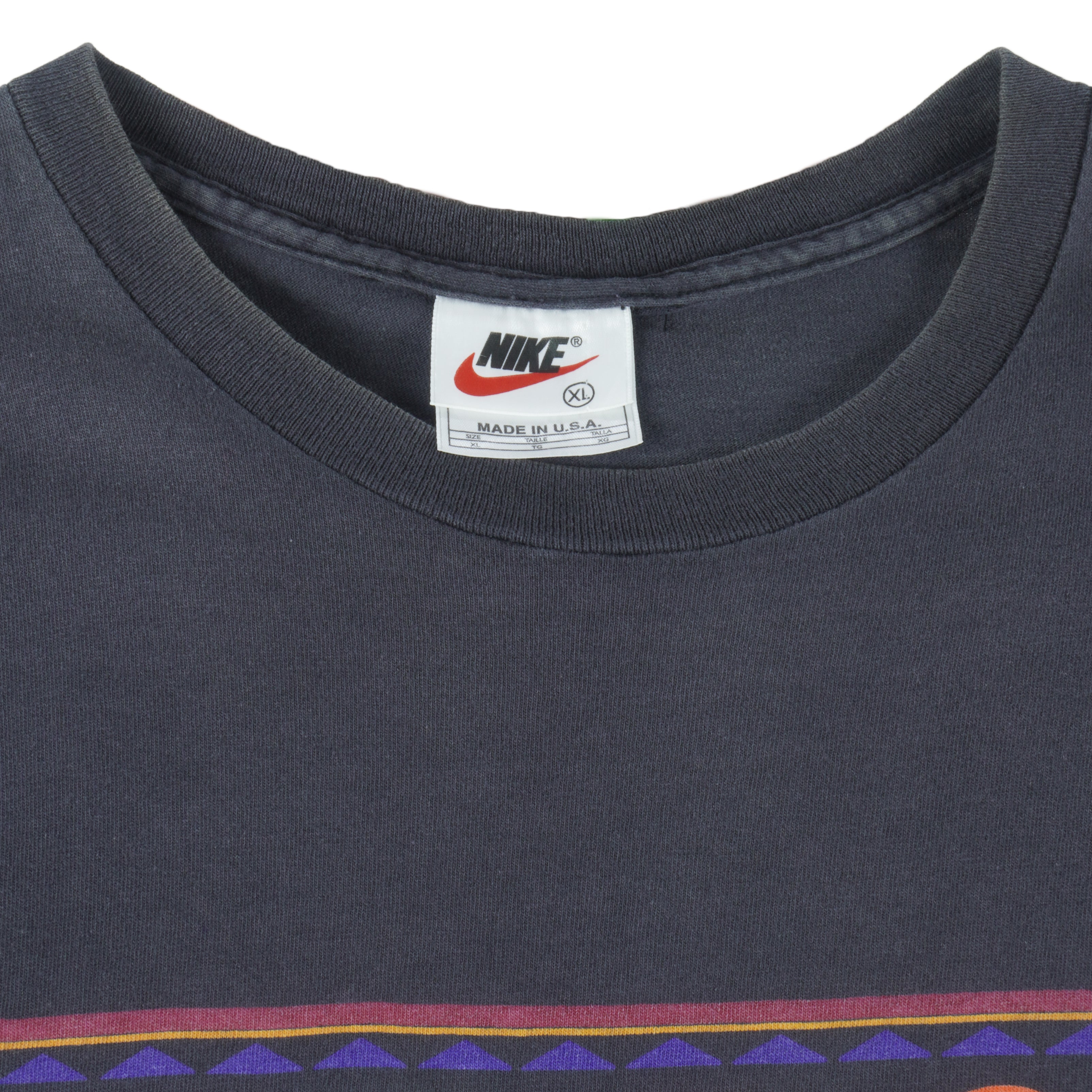Nike - Black Just Do It Single Stitch T-Shirt 1990s X-Large Vintage Retro