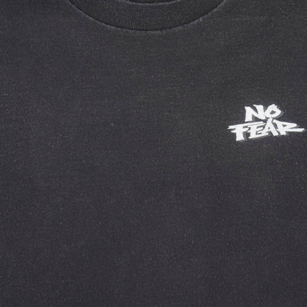 Vintage (No Fear) - Why Run When You Can Fly Single Stitch T-Shirt 1990s X-Large Vintage Retro