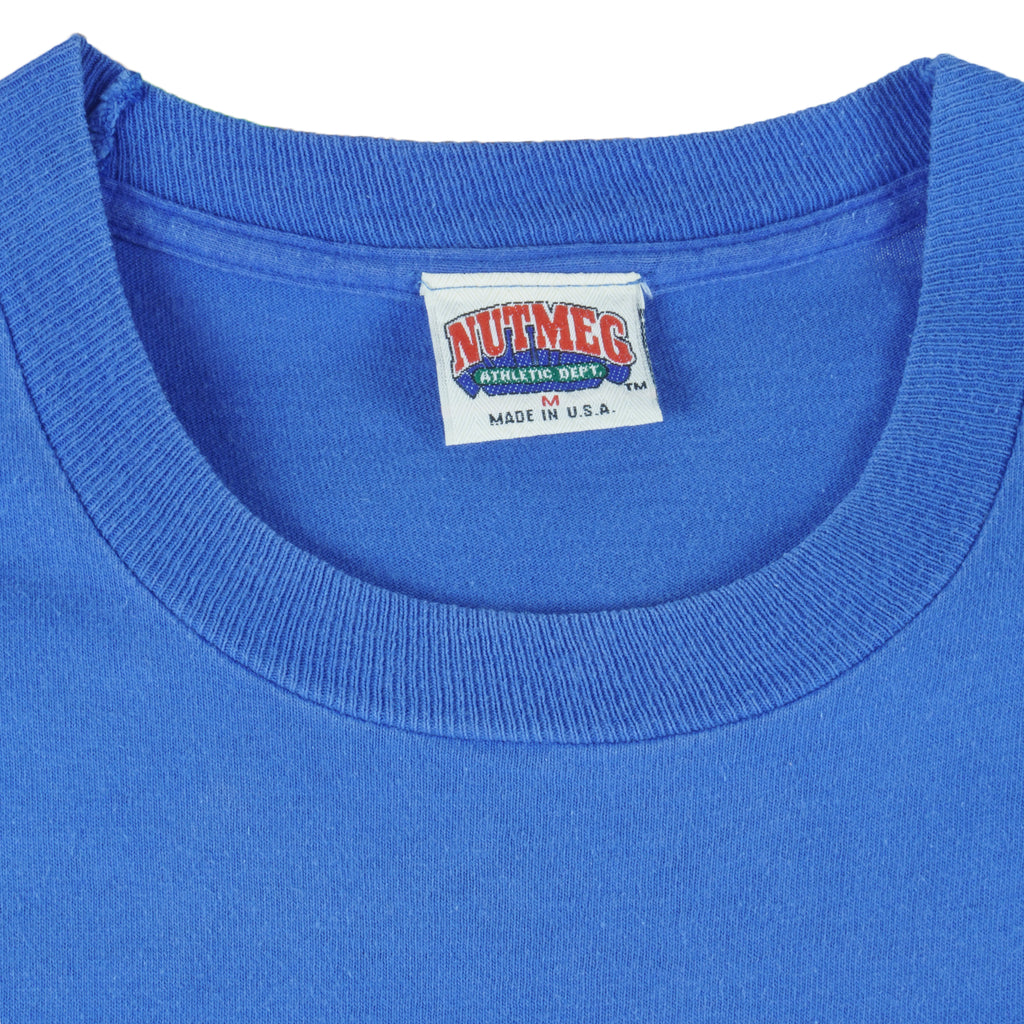 MLB (Nutmeg) - Texas Rangers Nolan Ryan Single Stitch T-Shirt 1992 Medium Vintage Retro Baseball