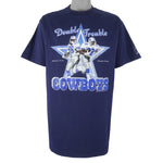 NFL (Sof Tee) - Cowboys Emmitt Smith & Michael Irvin Double Trouble T-Shirt 1992 XX-Large