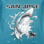 NHL (Nutmeg) - San Jose Sharks Breakout Single Stitch T-Shirt 1994 Large Vintage Retro Hockey