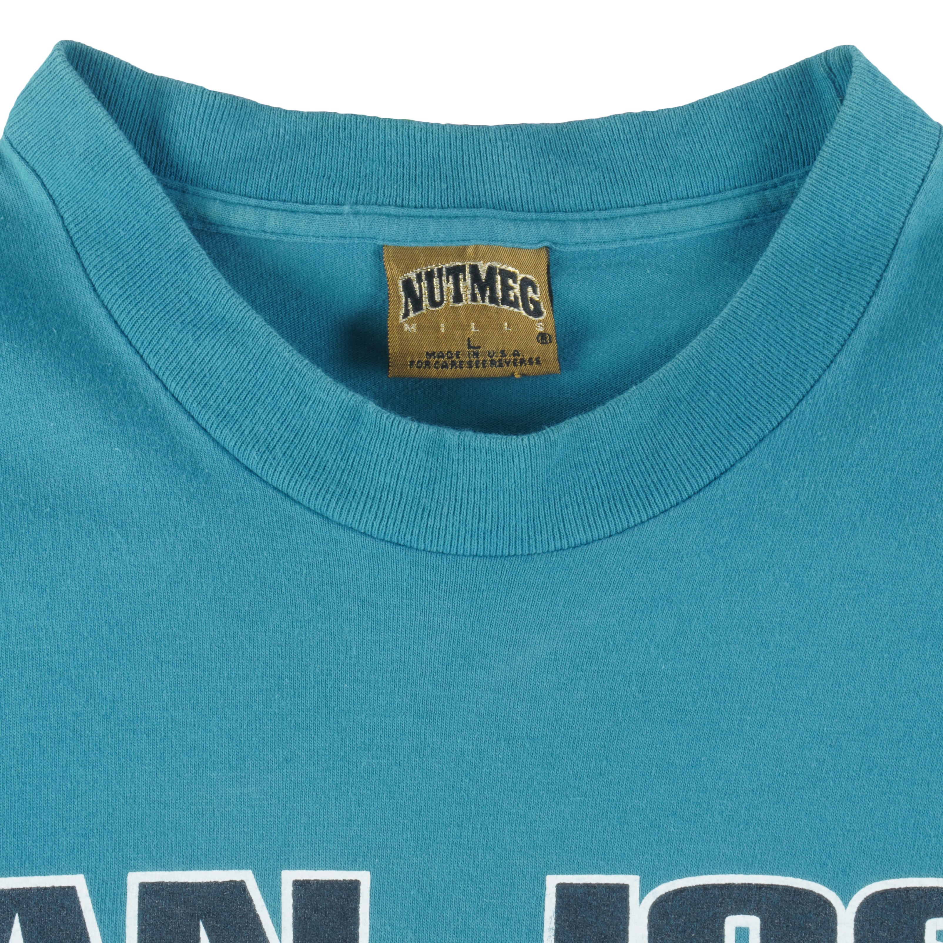 NHL (Nutmeg) - San Jose Sharks Breakout Single Stitch T-Shirt 1994 Large Vintage Retro Hockey