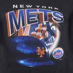 MLB (Power Pro) - New York Mets Helmet Single Stitch T-Shirt 1999 Large Vintage Retro Baseball