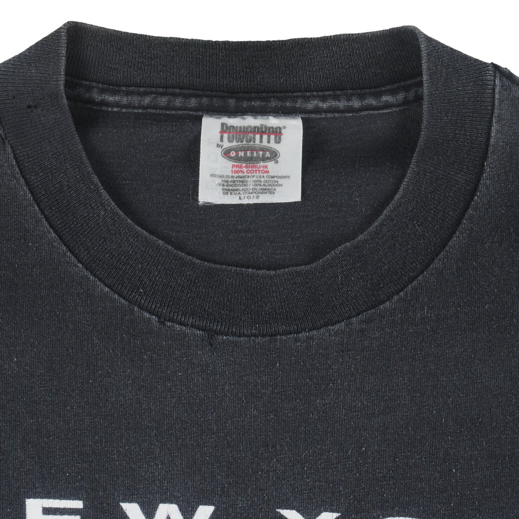 MLB (Power Pro) - New York Mets Helmet Single Stitch T-Shirt 1999 Large Vintage Retro Baseball