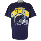NFL (Nutmeg) - San Diego Chargers Single Stitch T-Shirt 1994 Large Vintage Retro Football