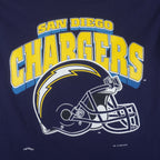 NFL (Nutmeg) - San Diego Chargers Single Stitch T-Shirt 1994 Large Vintage Retro Football