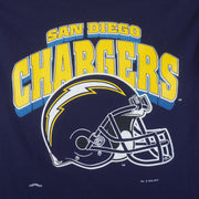 NFL (Nutmeg) - San Diego Chargers Single Stitch T-Shirt 1994 Large Vintage Retro Football