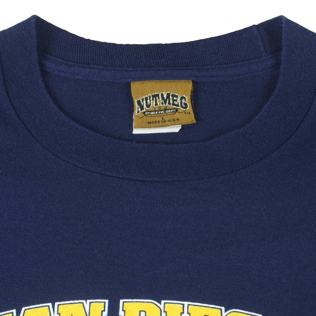 NFL (Nutmeg) - San Diego Chargers Single Stitch T-Shirt 1994 Large Vintage Retro Football