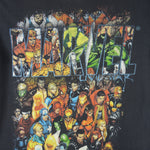 Marvel - Black Civil War Superheroes T-Shirt 1990s Large Vintage Retro