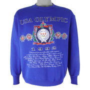 Vintage - USA Olympic Team Crew Neck Sweatshirt 1992 Medium Vintage Retro