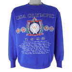 Vintage - USA Olympic Committee Crew Neck Sweatshirt 1992 Medium