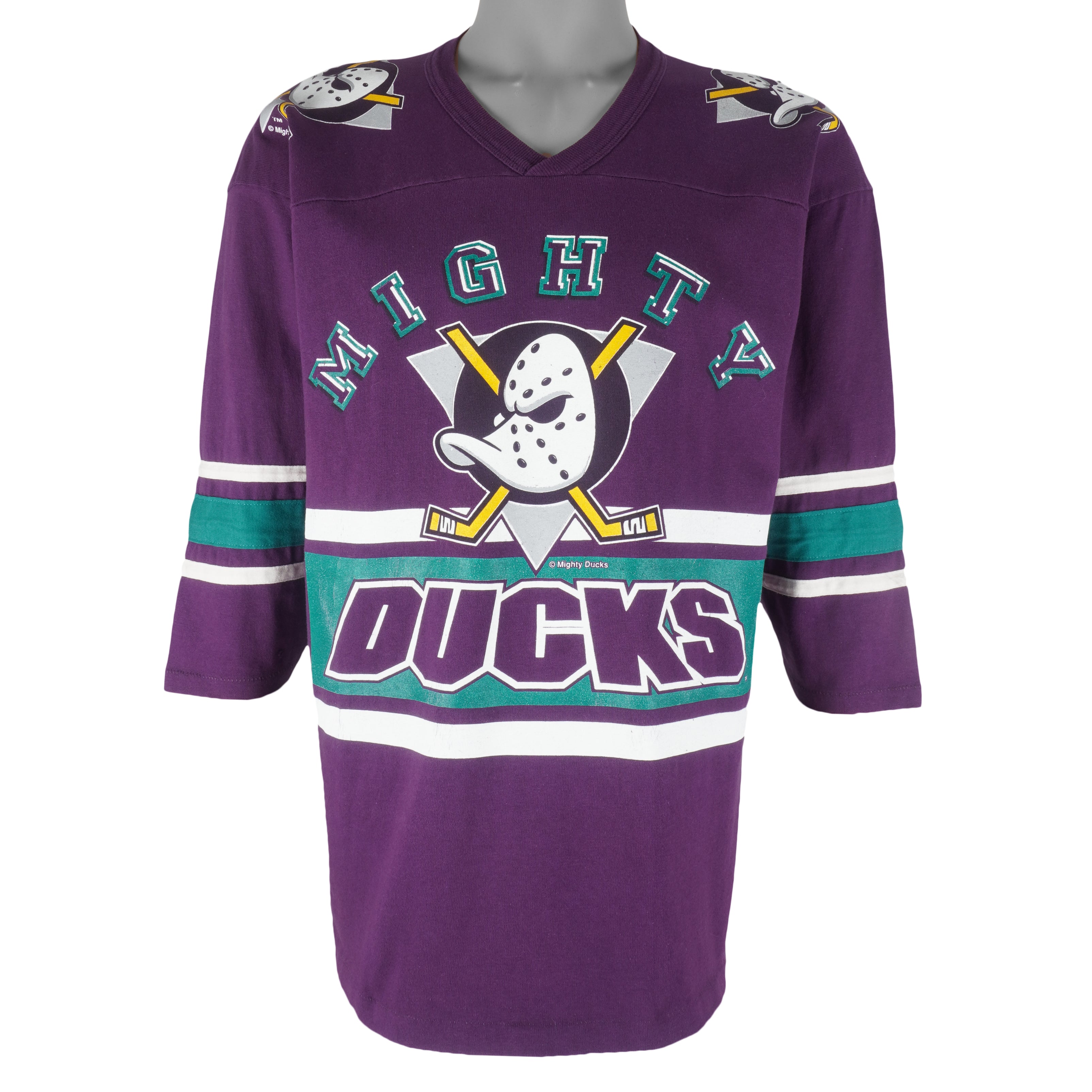 NHL (Team Rate) - Mighty Ducks of Anaheim Hockey Jersey 1990s Medium Vintage Retro Hockey