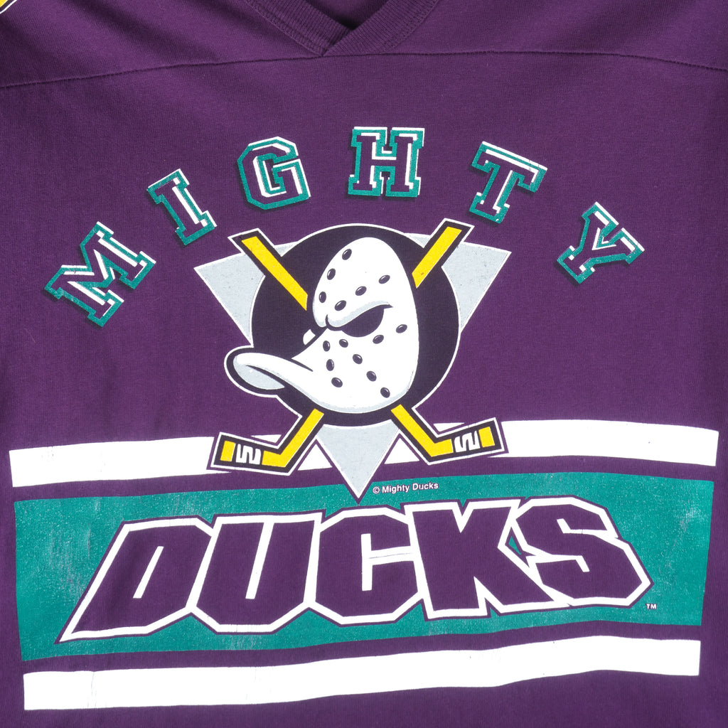 NHL (Team Rate) - Mighty Ducks of Anaheim Hockey Jersey 1990s Medium Vintage Retro Hockey