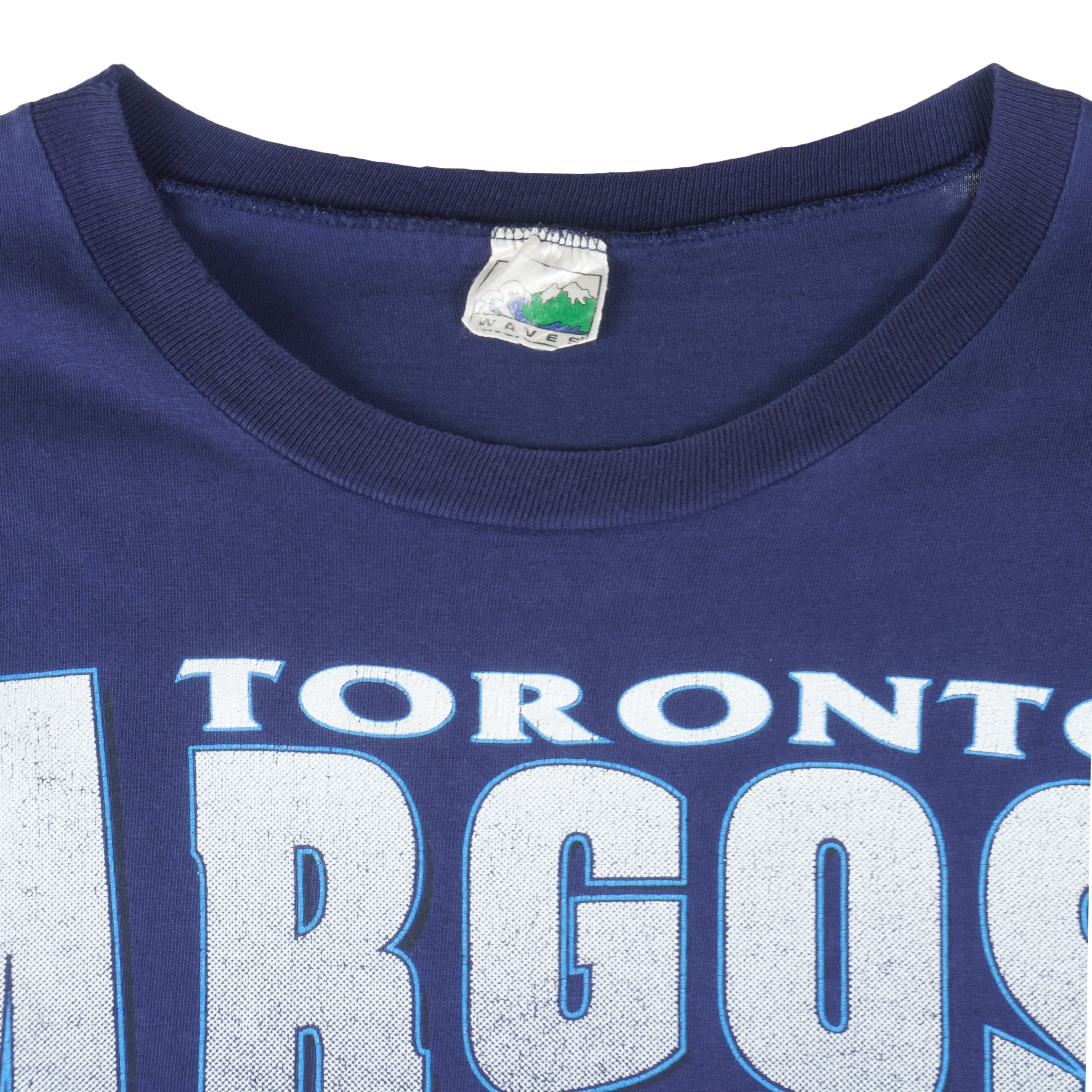 CFL (Waves) - Toronto Argonauts Single Stitch T-Shirt 1994 Large Vintage Retro Football 