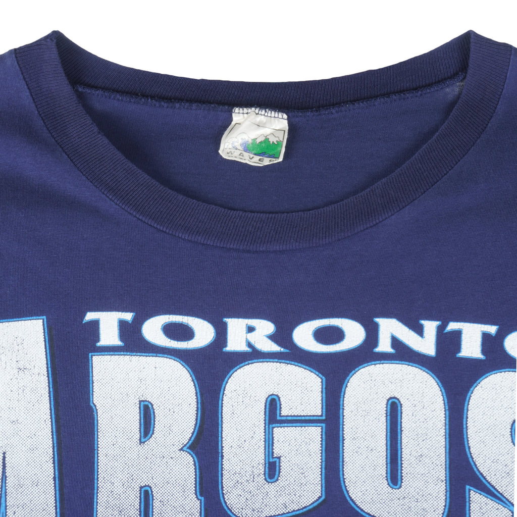 CFL (Waves) - Toronto Argonauts Single Stitch T-Shirt 1994 Large Vintage Retro Football 
