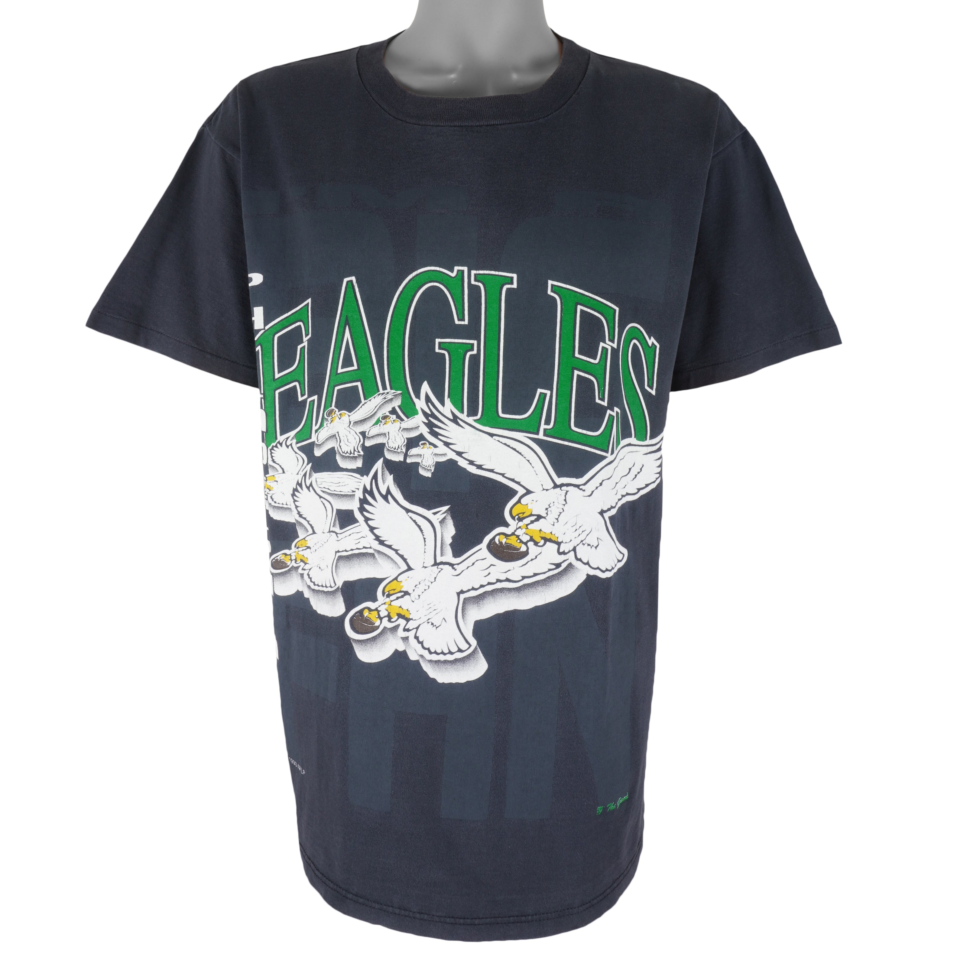 NFL (The Game) - Philadelphia Eagles Single Stitch T-Shirt 1993 Large Vintage Retro Football