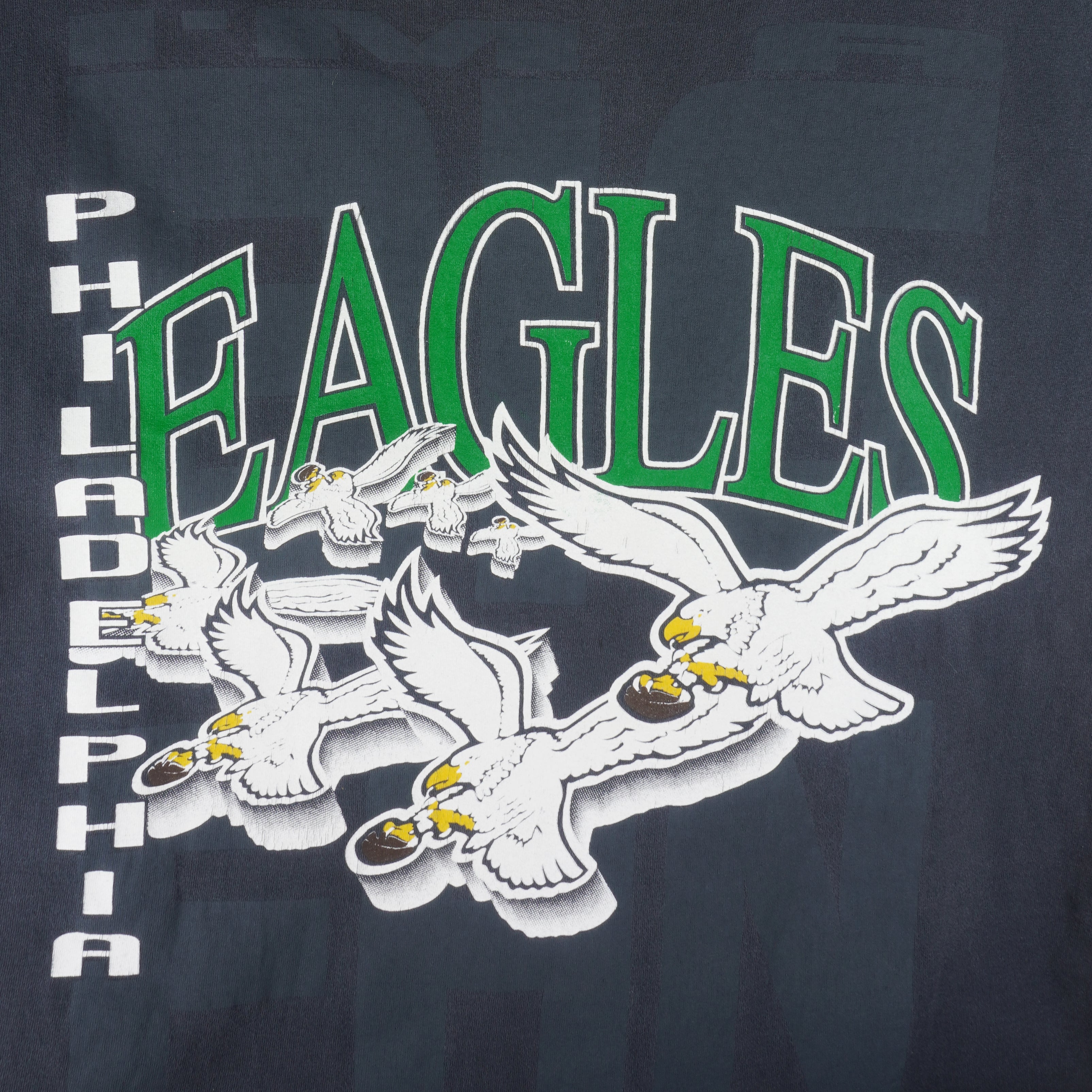 NFL (The Game) - Philadelphia Eagles Single Stitch T-Shirt 1993 Large Vintage Retro Football