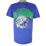 NFL (Nutmeg) - Seattle Seahawks Football Helmet T-Shirt 1994 Medium