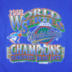 MLB (Trench) - Toronto Blue Jays World Series Champs T-Shirt 1992 X-Large Vintage Retro Baseball