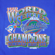 MLB (Trench) - Toronto Blue Jays World Series Champs T-Shirt 1992 X-Large Vintage Retro Baseball