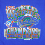 MLB (Trench) - Toronto Blue Jays World Series Champs T-Shirt 1992 X-Large Vintage Retro Baseball