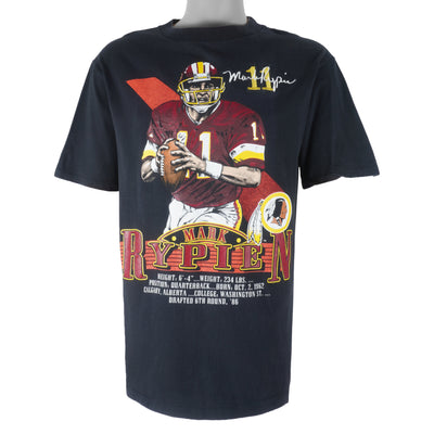 NFL (Nutmeg) - Washington Redskins Mark Rypien T-Shirt 1990s Large