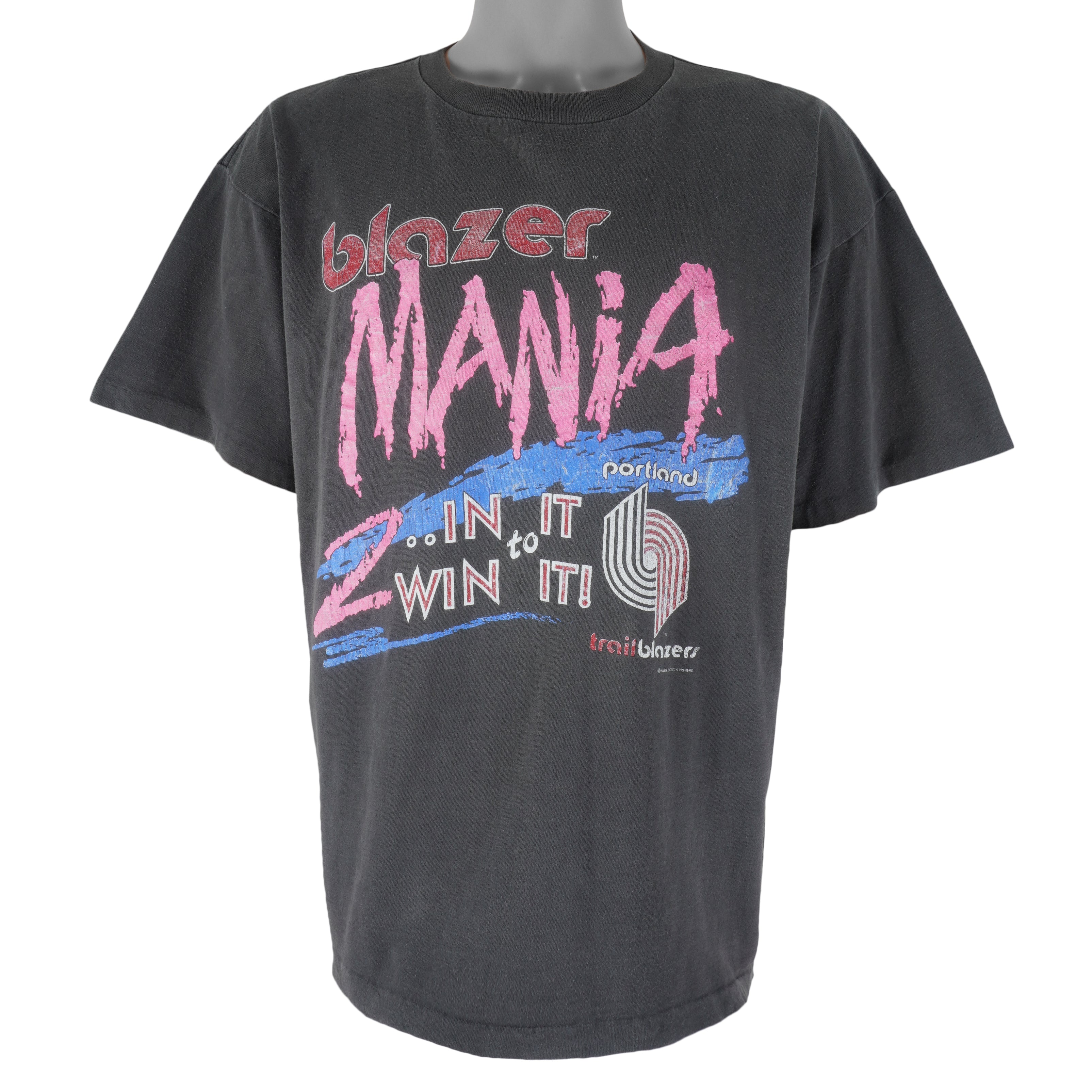 NBA (Salem) - Portland Trail Blazers Mania T-Shirt 1990s X-Large Vintage Retro Basketball