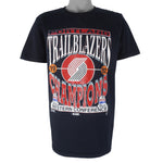 NBA (Salem) - Portland Trail Blazers Champions Basketball T-Shirt 1992 Large