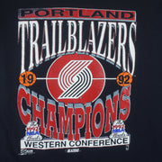 NBA (Salem) - Portland Trail Blazers Champions Basketball T-Shirt 1992 Large Vintage Retro