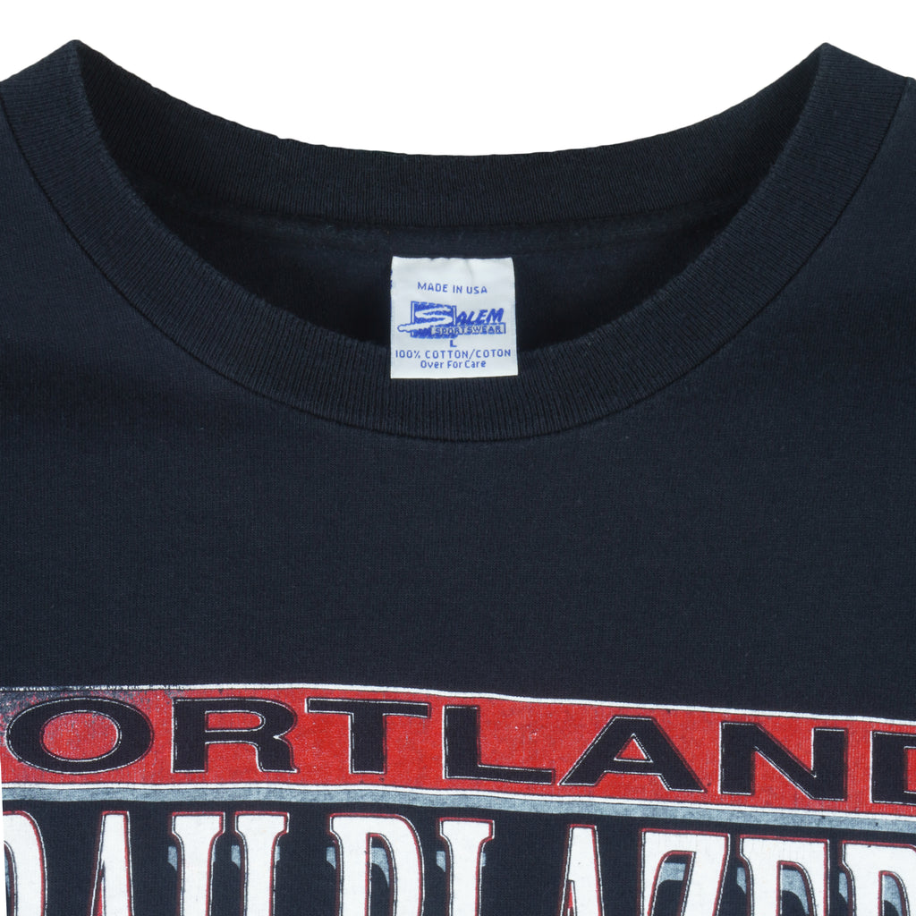 NBA (Salem) - Portland Trail Blazers Champions Basketball T-Shirt 1992 Large Vintage Retro