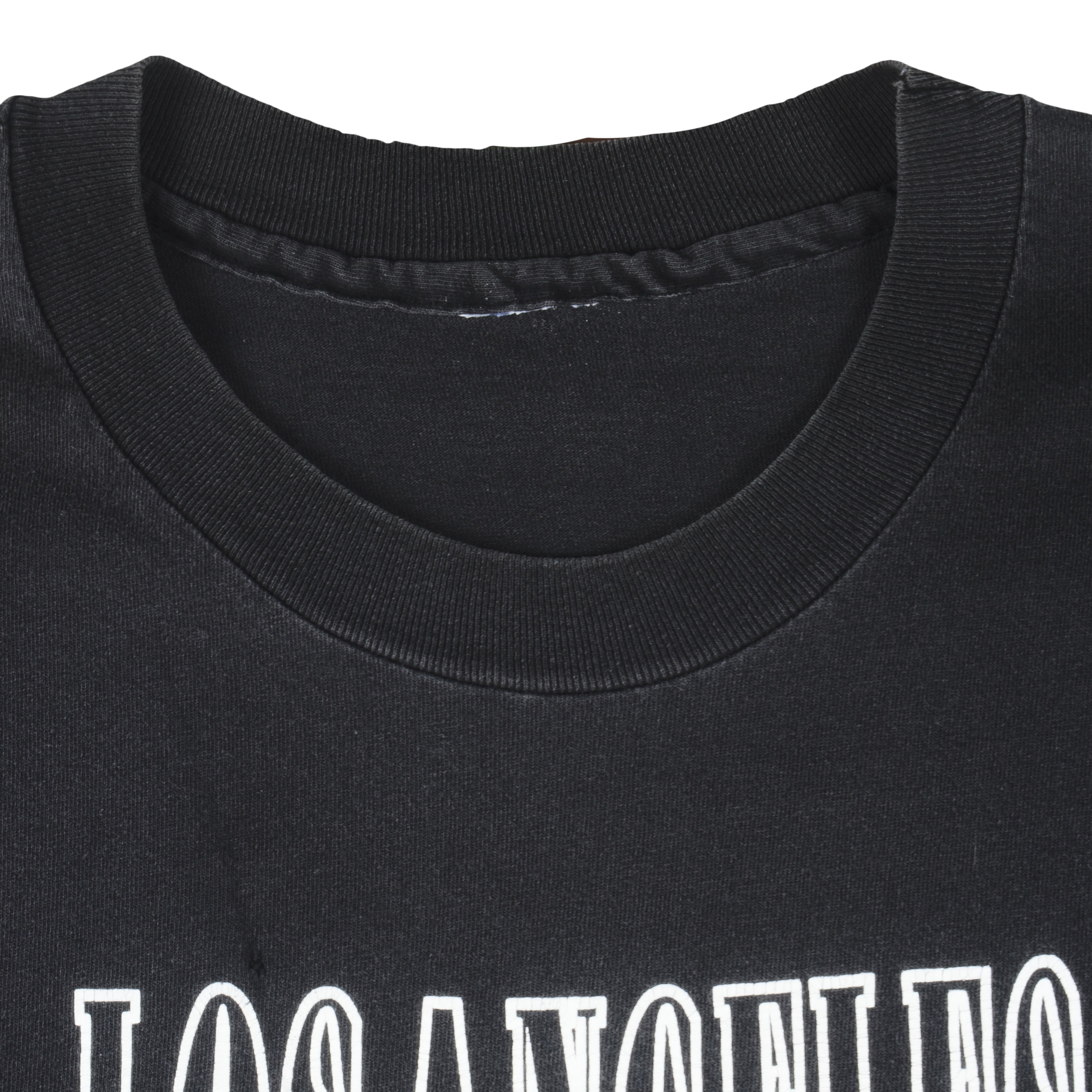 NHL (Champion) - Los Angeles Kings Big logo Hockey T-Shirt 1992 Large Vintage Retro