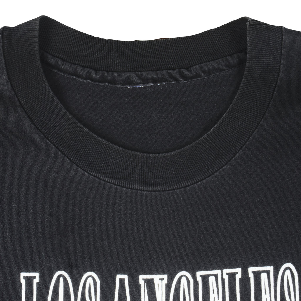 NHL (Champion) - Los Angeles Kings Big logo Hockey T-Shirt 1992 Large Vintage Retro