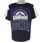 MLB (Artex) - Colorado Rockies Single Stitch T-Shirt 1993 Medium Vintage Retro