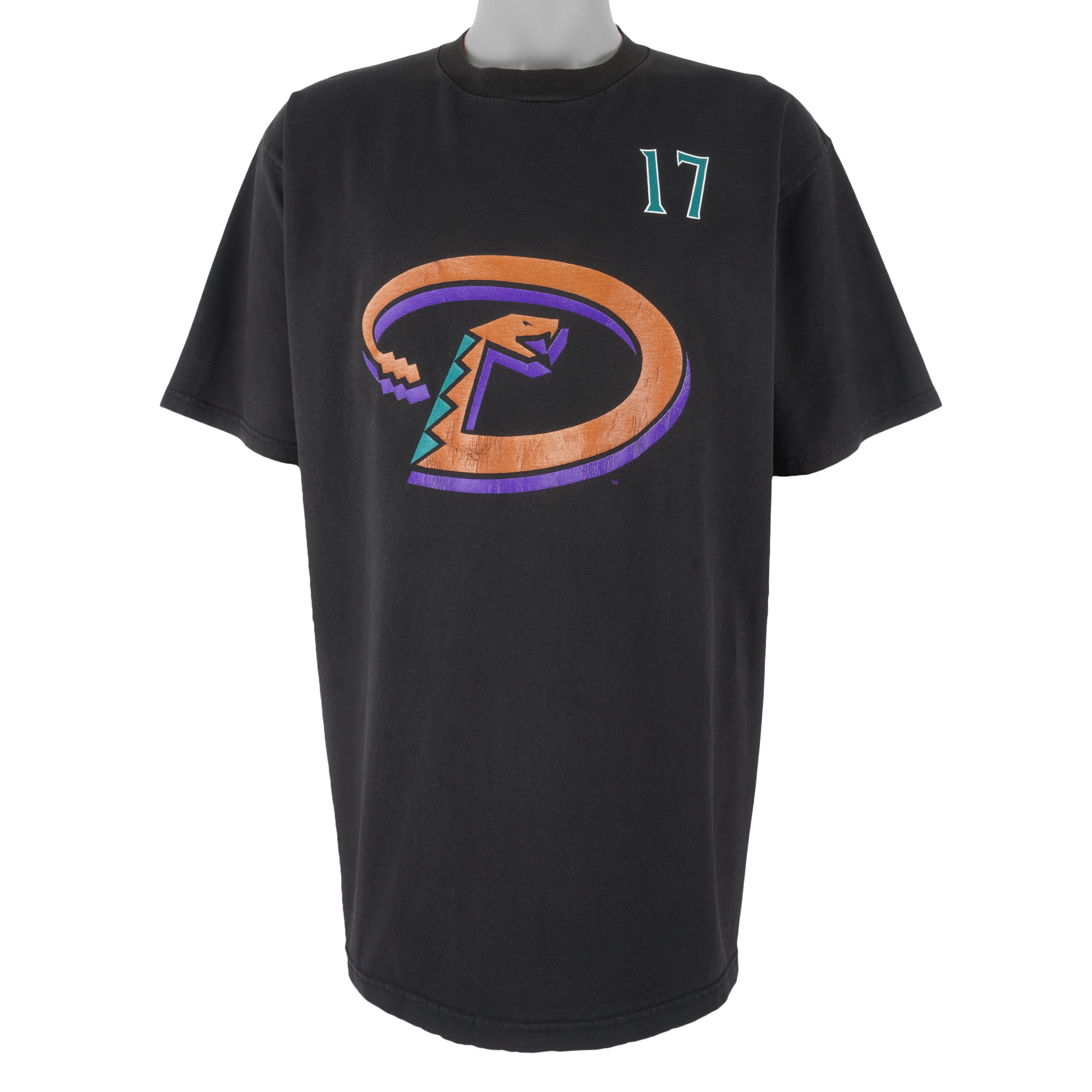 MLB (Lee) - Arizona Diamondbacks Mark Grace No. 17 T-Shirt 2001 X-Large  Vintage Retro Baseball