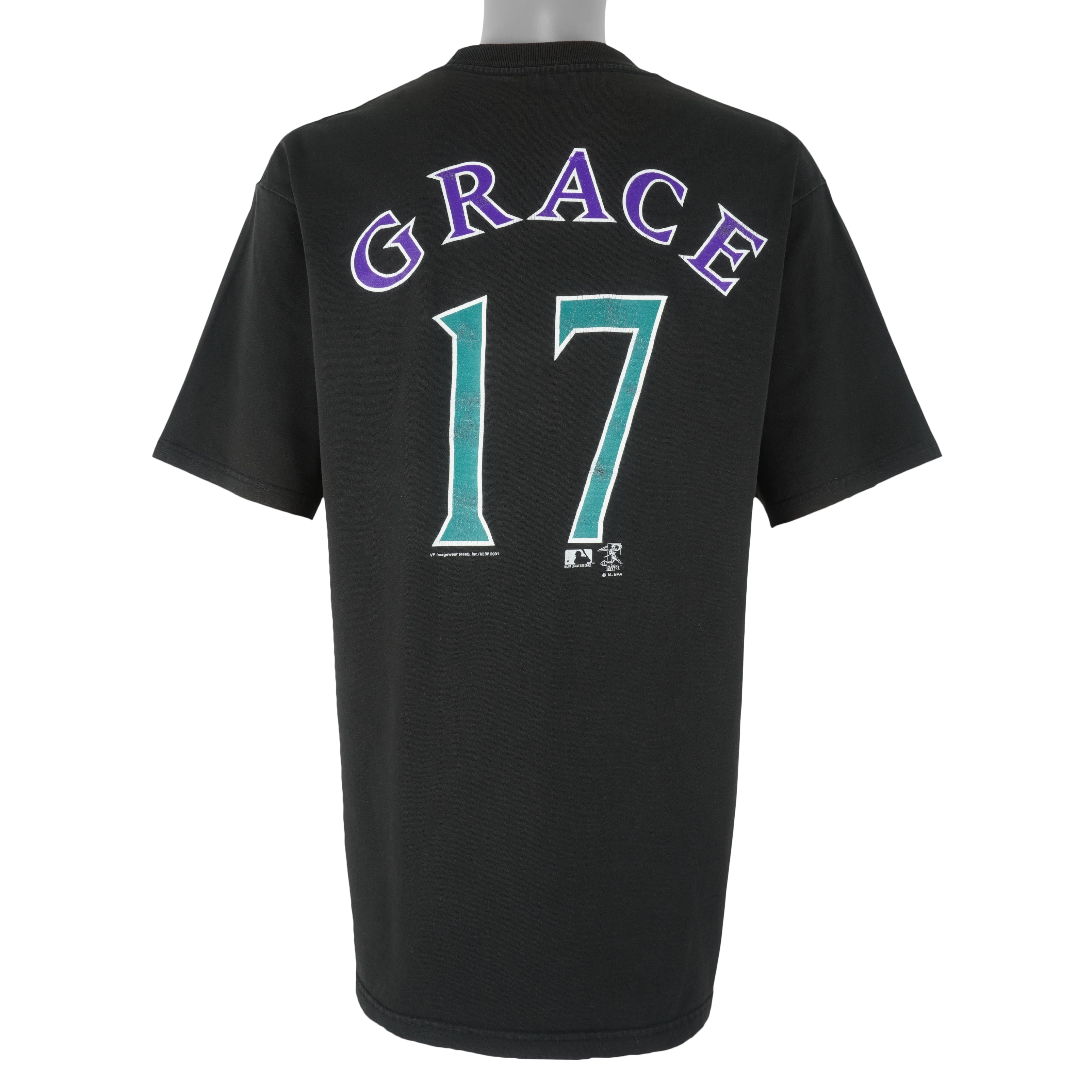 MLB (Lee) - Arizona Diamondbacks Mark Grace No. 17 T-Shirt 2001 X-Large  Vintage Retro Baseball