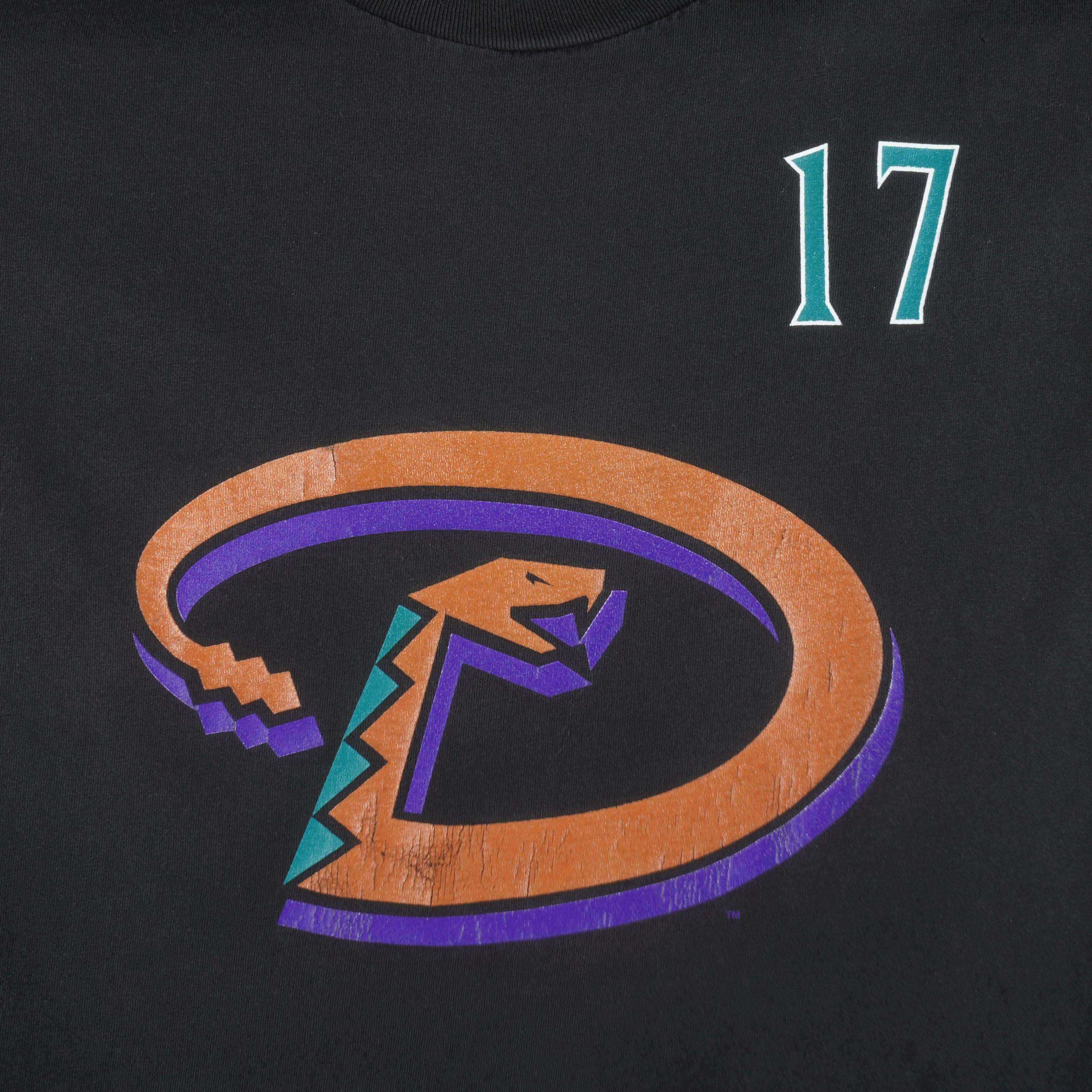 MLB (Lee) - Arizona Diamondbacks Mark Grace No. 17 T-Shirt 2001 X-Large  Vintage Retro Baseball