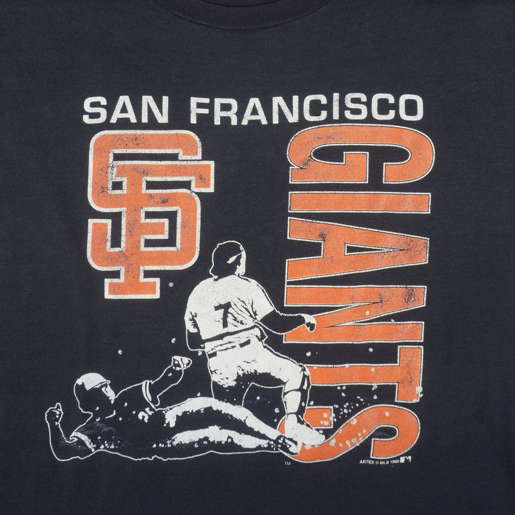 MLB (Artex) - San Francisco Giants Baseball Single stitch T-Shirt 1990s XX-Large Vintage Retro