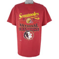 NCAA (Nutmeg) - Florida State Seminoles National Champions T-Shirt 1993 X-Large Vintage Retro Football