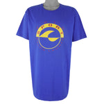 Ralph Lauren (Polo Sport) - Blue Wave Single Stitch T-Shirt 1990s Large