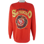 NFL (Zubaz) - San Francisco 49ers Crew Neck Sweatshirt 1990s Large