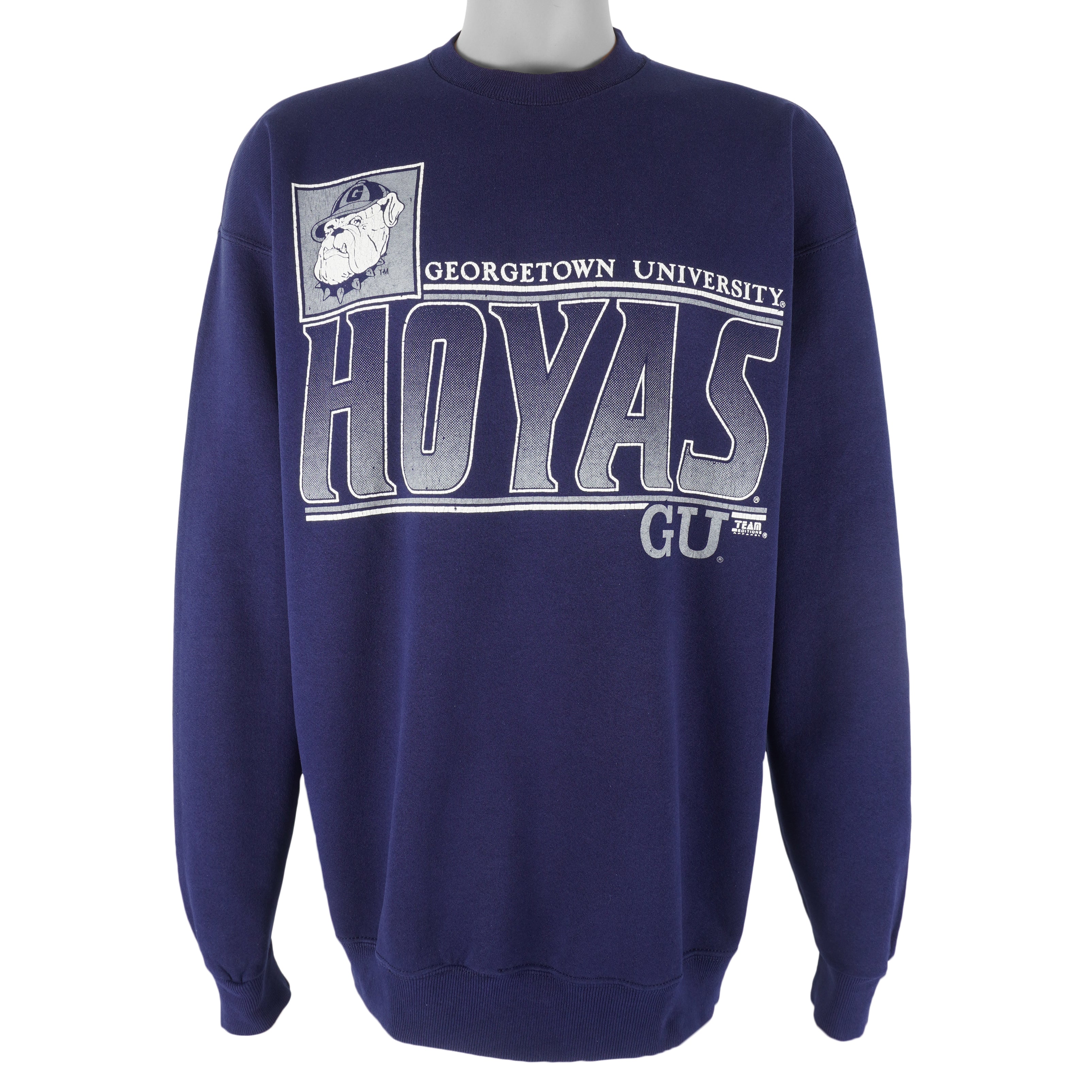 NCAA (Team Edition) - Georgetown Hoyas Crew Neck Sweatshirt 1990s X-Large Vintage Retro Football