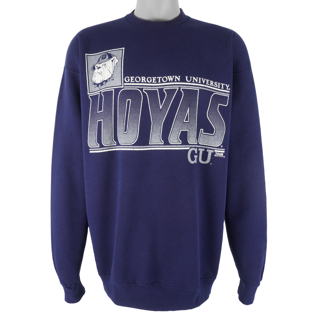 NCAA (Team Edition) - Georgetown Hoyas Crew Neck Sweatshirt 1990s X-Large Vintage Retro Football