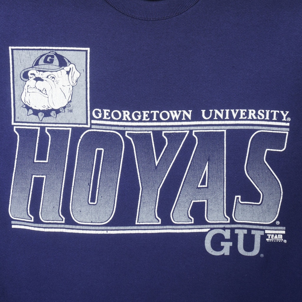 NCAA (Team Edition) - Georgetown Hoyas Crew Neck Sweatshirt 1990s X-Large Vintage Retro Football