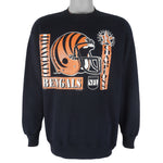NFL (Logo 7) - Cincinnati Bengals Crew Neck Sweatshirt 1990 X-Large Vintage Retro Football