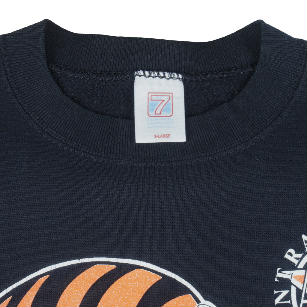 NFL (Logo 7) - Cincinnati Bengals Crew Neck Sweatshirt 1990 X-Large Vintage Retro Football