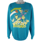 NFL - Jacksonville Jaguars & The Flintstones Sweatshirt 1994 Large Vintage Retro Football