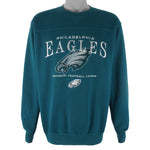 NFL (Lee) - Philadelphia Eagles Embroidered Crew Neck Sweatshirt 1990s Medium Vintage Retro Football