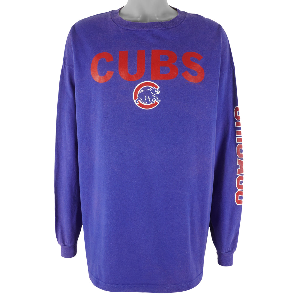 MLB (CSA) - Chicago Cubs Crew Neck Blue Sweatshirt 2000 XX-Large Vintage Retro Baseball