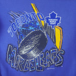 NHL (Novel Teez) - Toronto Maple Leafs Blue Sweatshirt 1993 Large Vintage Retro Hockey