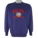 MLB (Logo 7) - Boston Red Sox Embroidered Sweatshirt 1990s Medium